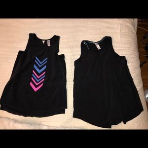 Ivviva Black Tank Tops (2) Size 14